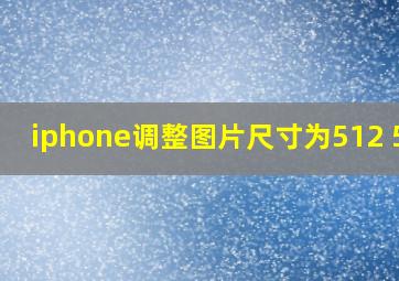 iphone调整图片尺寸为512 512